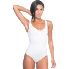 Beyaz Emay 2018 Kalın Askılı Body Korse