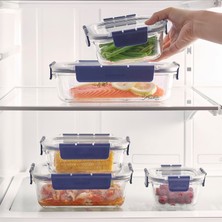 LocknLock Top Class Fırın & Saklama Kabı Dörtgen Kilitli 630 ml Mavi