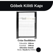 Telfence Panel Çit Kapı Göbek Kilitli