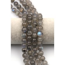 Alibaba Doğaltaş Labradorit (Aa Kalite) Doğaltaş Dizi 10 mm Küre Kesim