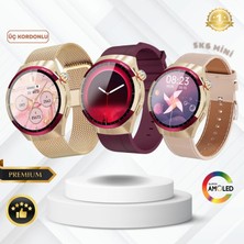 Ayers Sk6 Mini 3 Kordonlu 41 mm Watch 9 Mini Süper Amoled Akıllı Saat Hediye Paketi