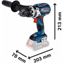 Bosch  Gsb 18V-110 C (Solo) Akülü Darbeli Delme Vidalama Makinesi 06019G030A