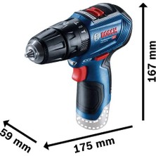 Bosch Gsb 12V-30 Akülü Darbeli Vidalama + 39 Parça Seti