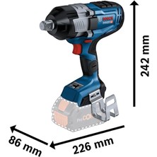 Bosch Gds 18 V-1600 Hc Darbeli Somun Sıkma (2X8.0AH)