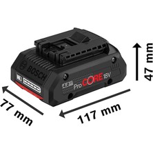 BOSCH ProCORE 18 V 4 Ah Li-Ion Akü 1600A016GB