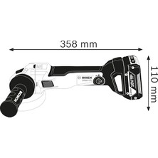 Bosch  Professional GWS 18V-10 Çift Akü 5,0 Ah Taşlama Makinesi