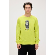Gator Yeşil Erkek Baskılı Sweatshirt