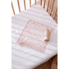 Atelier Babbi Müslin Bebek Örtüsü ve 3’lü Ağız Bezi Seti - Toile De Jouy / Pembe
