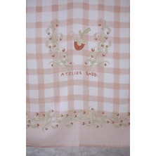 Atelier Babbi Çift Katlı Müslin Bebek Örtüsü - Çilek