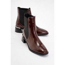 Luvi Neiva Bordo Rugan  Deri Kadın Chelsea Bot