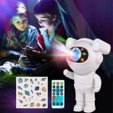 Stickerlı, Kumandalı Astronot Model Gece Lambası