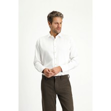Kiğılı Uzun Kol Slim Fit Dar Kesim Klasik Nano Care Su İtici Leke Tutmaz 4 Mevsim Pamuk Gömlek