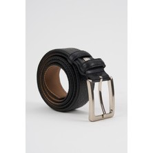 Alexander Gardi Alexandergardi Erkek Doku Detaylı  Deri Kemer (E24-KEMER-11)