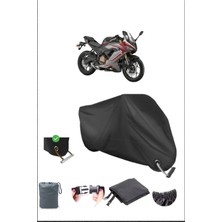 Breen Rks SRK250 Rr Için Kilit Uyumlu Siyah Motosiklet Branda, Güvenli, Su Geçirmez