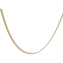 Dövme Italyan Model Şık Yeşil Altın Zincir Kolye