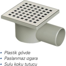 MaxiFlow Yer Sifonu 10*10 cm