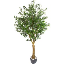 Herdekora Yapay Zeytin Ağacı 3578 Yaprak 154 Meyveli Yeşil 240 Cm.