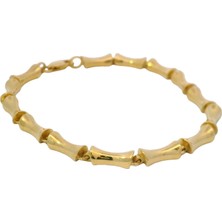 Altınöz Mücevherat Farklı Tarz Şık Yeşil Altın Bileklik