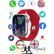 Bunnys Apple iPhone 8 Plus Uyumlu Akıllı Saat Watch 9 Pro Konuşma Özellikli Amoled Ekran 45MM