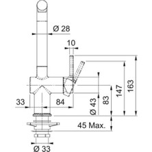 Franke Active Plus Doccia 2.0 Slate Gri Armatür