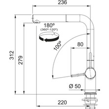 Franke Active Plus Doccia 2.0 Slate Gri Armatür
