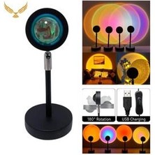 Gnniy Gün Batımı Projektör Masa ve Gece Lambası Sunset Lamp Dekoratif