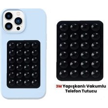 Silikon Vakumlu Telefon Tutucu, Cep Telefonu Için Silikon Yapışkanlı, Kaymaz Vantuz Telefon Tutucu