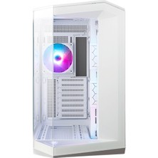 MSI MAG PANO 100R PZ WHITE Temperli Cam 3x120mm 1x120mm ARGB Fan ATX Beyaz Panoramik Gaming Bilgisayar Kasası