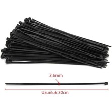 Kupa KUP8157 Cırt Kelepçe Siyah 3,6X300 mm