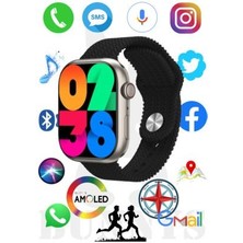 Bunnys Apple iPhone Se Uyumlu Akıllı Saat Konuşma Özellikli Watch 9 Pro 45MM Amoled Ekran