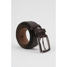 Alexander Gardi Alexandergardi Erkek Doku Detaylı  Deri Kemer (E24-KEMER-15)