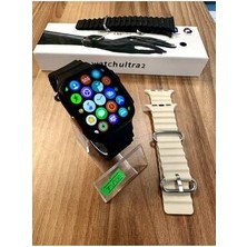 Nirvana Teknoloji Elektronik WATCH800  Ultra +  Akıllı Saat Tüm Cihazlarla Uyumlu 2 Kordon Bluetoot Türkçe Menü 2026 yeni Sürüm Siyah