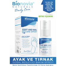 Bionovia Ayak ve Tırnak Bakım Spreyi Kötü Kokuyu, Ayak Mantarını, Kaşıntıyı Topuk Çatlaklarını Giderici 60ML