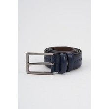 Alexander Gardi Alexandergardi Erkek Doku Detaylı  Deri Kemer (E24-KEMER-16)