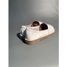 Noble Shoes Hakiki Deri Espadril Babet