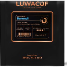 Luwacof Burundi Yöresel Kahve 250 gr