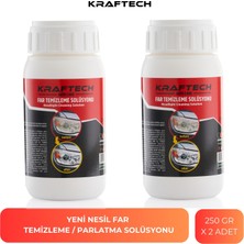 Kraftech Yeni Nesil Araba Far Temizleme Solüsyonu Kloroform 2 X 250 Gr