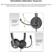 Lecoo HT106 Kablolu 3.5mm Jacklı Mikrofonlu Kulak Üstü Kulaklık Siyah