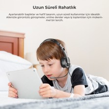 Lecoo HT106 USB Kablolu Mikrofonlu Kulak Üstü Kulaklık Siyah