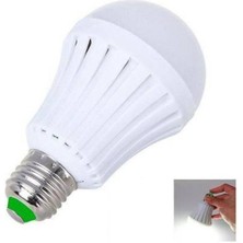 2 Adet 12 Watt Yüksek Işık Şarjlı LED Ampul Beyaz Işık E27 Duy