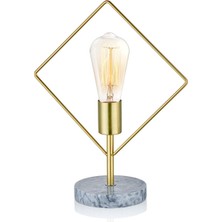 Abajur Gold 35 x 28 x 13 cm (Mermer Ayak)