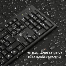 Lecoo KB101 USB Kablolu Türkçe Q Klavye Siyah