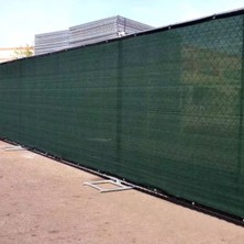 Torsan Gölgelik File – 95Lik – 120 gr – Yeşil – Gölgelik Örtü – Şeritli Halkalı - 6 Metre x 40 Metre
