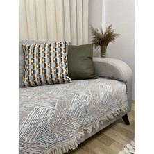 Livory Home 170 x 220  cm  Pamuklu Koltuk,çekyat Örtüsü Çizgili