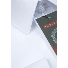 Torivalli Collection Dar Kesim Saten Cepsiz Uzun Kollu Erkek Gömlek