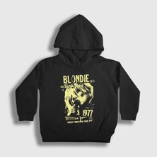 Presmono Unisex Çocuk Siyah Debbie Harry Müzik Blondie Kapüşonlu Sweatshirt