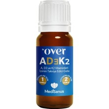 Dr. Over AD3K2 - D3 Vitamini, K2 Vitamini ve A Vitamini Içeren Gıda Takviyesi, 20 Ml, 400 Damla, D3K2 - 2 Kutu Bir Arada