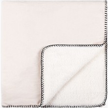Barine Cozy Pamuk Koltuk Şalı Ekru 130 x 170