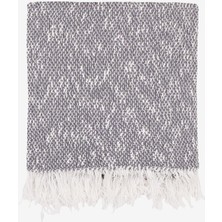 Barine Wave Pamuk Koltuk Şalı Gri 130 x 150