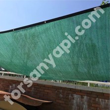 Torsan Gölgeleme Tülü – 40LIK Gölgelik File – Siyah Şeritli Halkalı - 6 Metre x 8 Metre